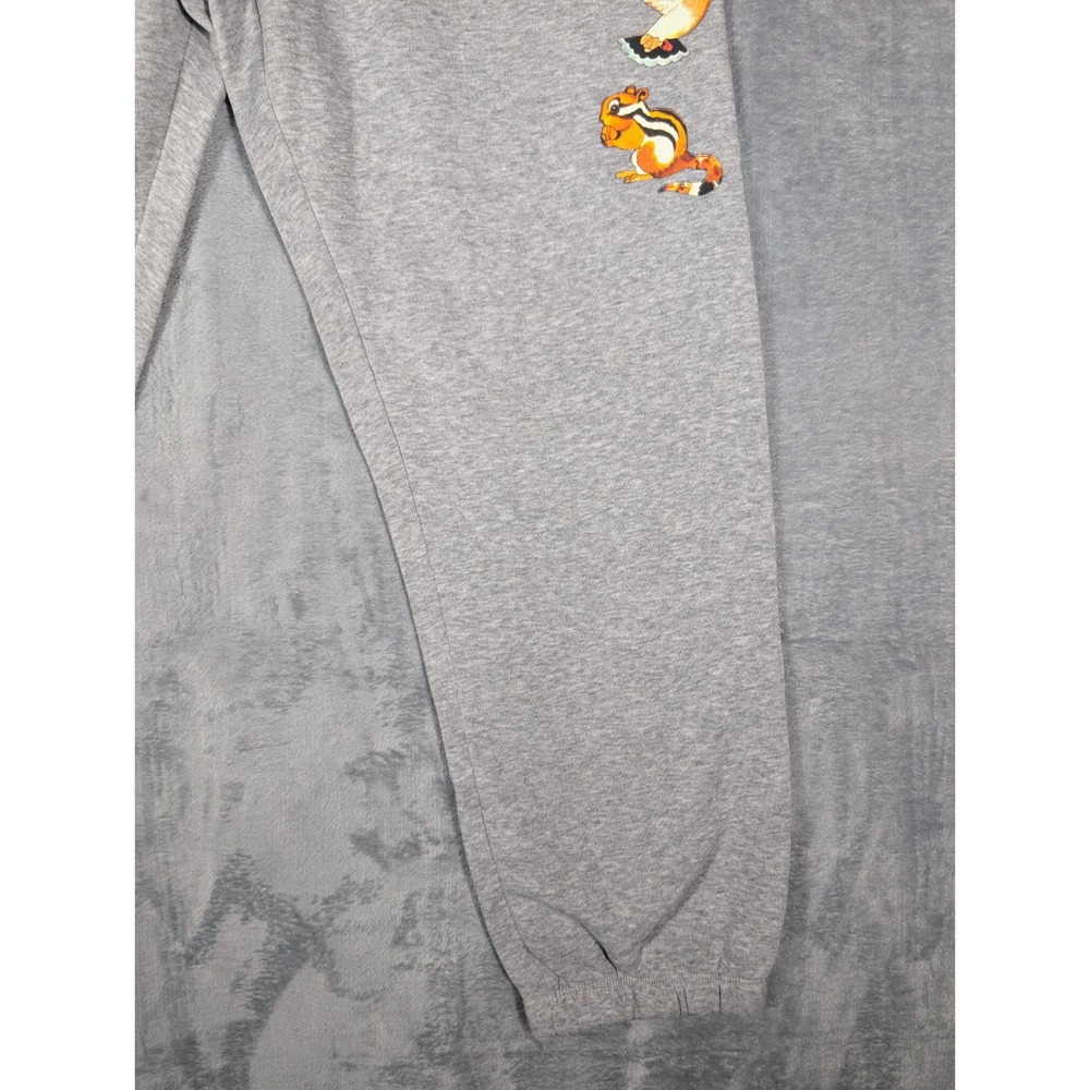 Smokey Bear Jogger Sweatpants Womens Extra Large XL Gray Fleece Jerry Leigh - Picture 9 of 13